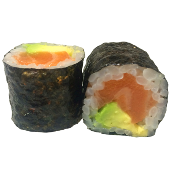 Maki salmón con aguacate