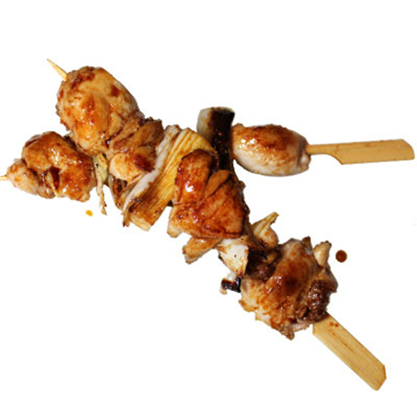 Yakitori brocheta de pollo